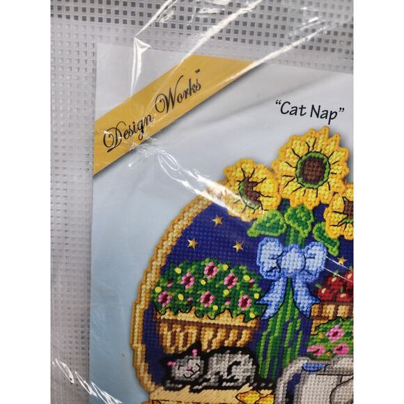 Design Works #3708 Cat Nap Kit 10" by 13" New - Picture 3 of 6